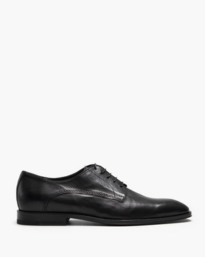 Walton Black Derby Shoes