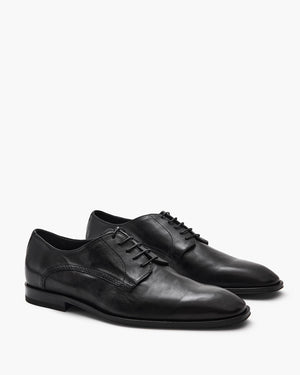 Walton Black Derby Shoes