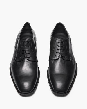 Walton Black Derby Shoes
