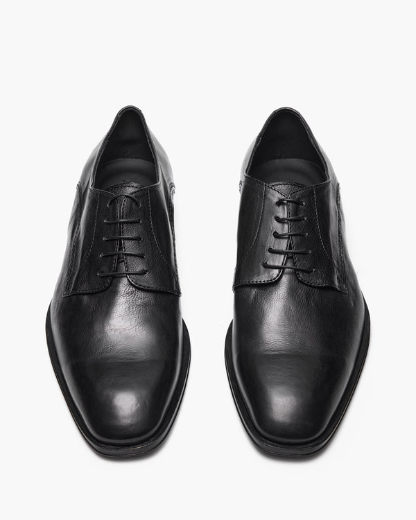 Walton Black Derby Shoes