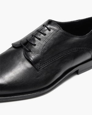Walton Black Derby Shoes