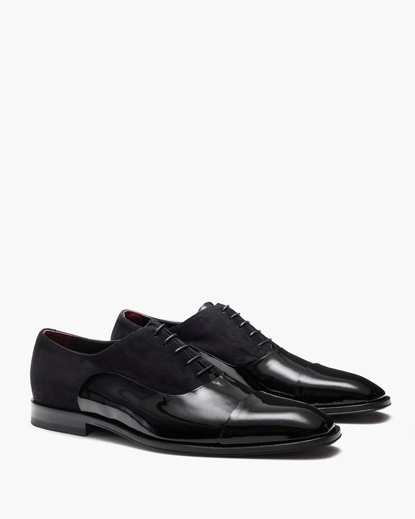 Walton Patent Black Oxford Shoes