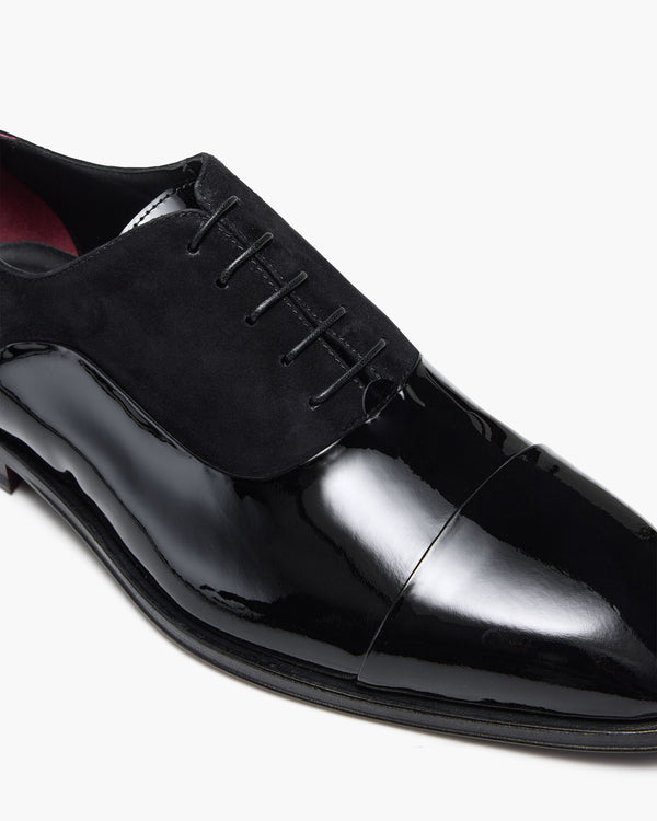 Walton Patent Black Oxford Shoes
