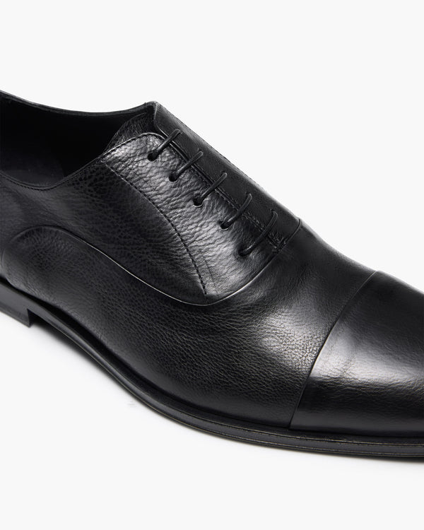 Walton Black Oxford Shoes